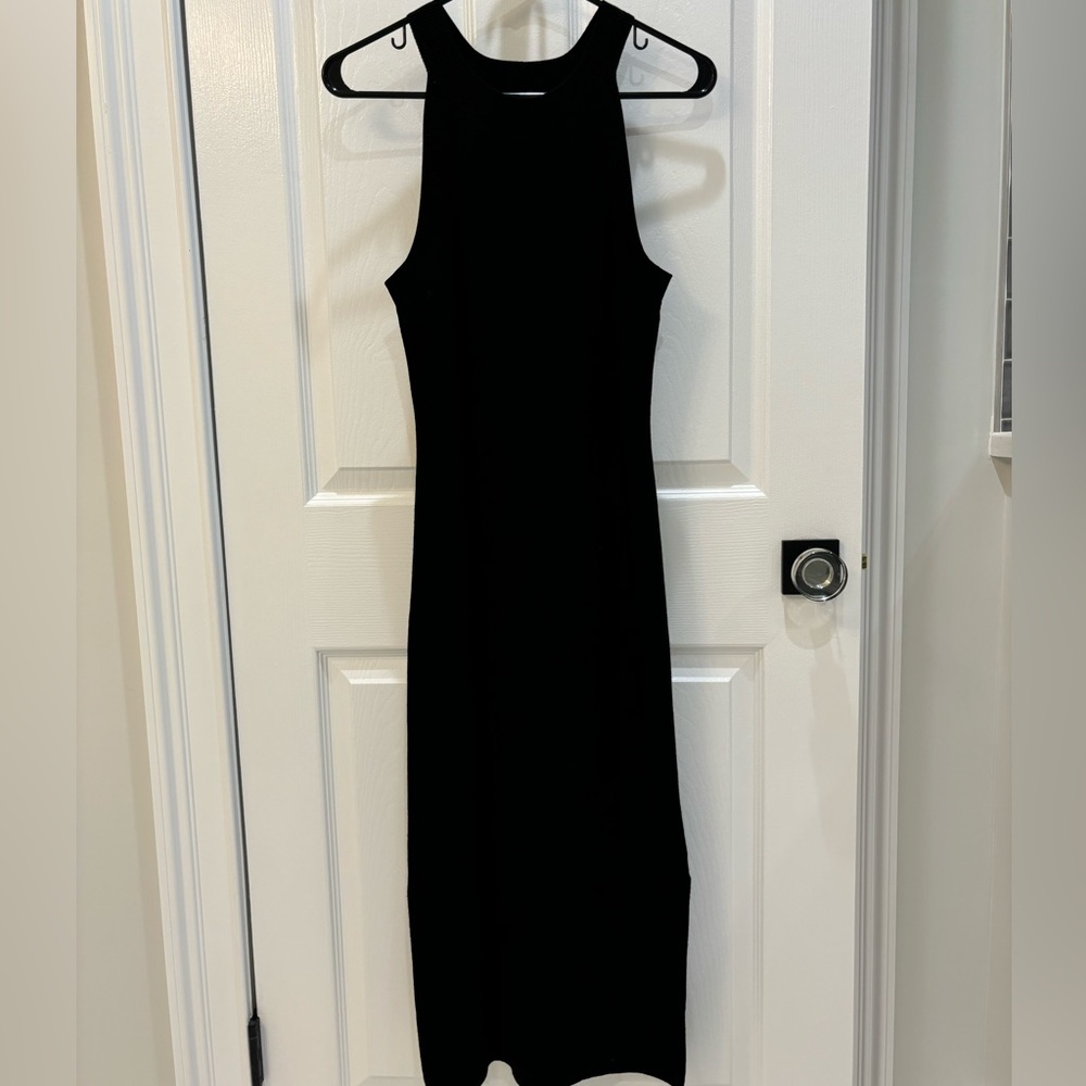Theory Black Tank Maxi Dress